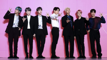 K-Pop band BTS debuted at number one on the US music charts in April 2019, the first Korean band to do so.