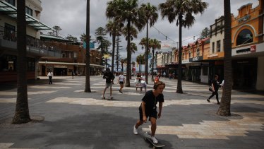 Manly Corso, which is usually bustling, will likely by quiet on Friday.