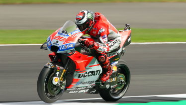 Pole: Ducati's Jorge Lorenzo leads the way for the British Grand Prix.