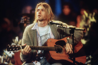 Nirvana’s late lead singer Kurt Cobain, performing in New York City in 1993.