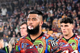 Haas was targeted by Broncos fans during last week’s match against the Titans.