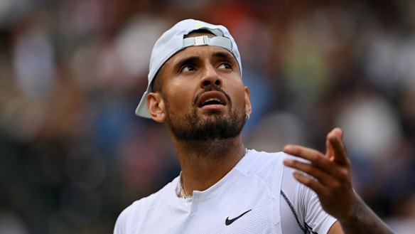 Nick Kyrgios at Wimbledon.