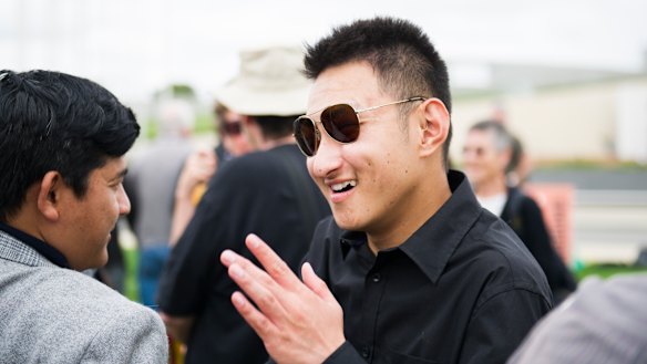 Kinley Wangchuk was encouraged by the support he received at the rally on Friday.