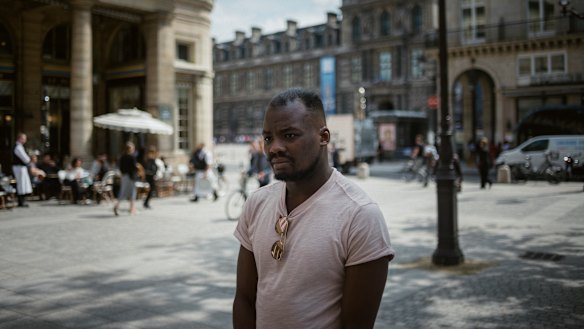Jean-Daniel Zamor, president of the Independent Deliverymen’s Collective in Paris.