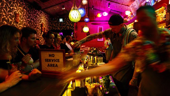 Jacoby's Tiki Bar in Enmore was named the best bar in Sydney last year, but is not allowed to host live music.