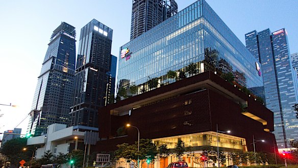 The $148 million, 11-storey Singapore Chinese Cultural Centre.