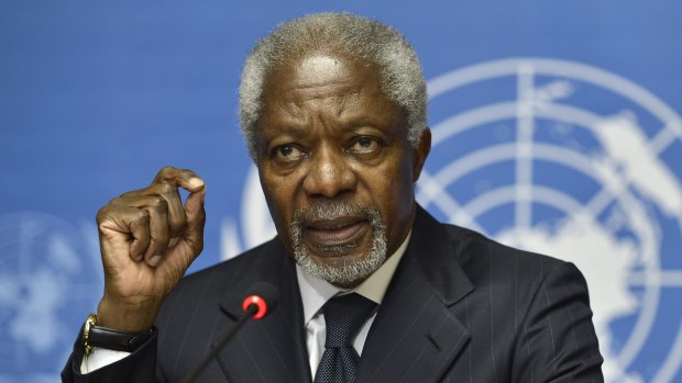Spoke softly but carried weight: Kofi Annan.