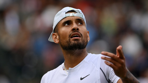 Nick Kyrgios at Wimbledon.