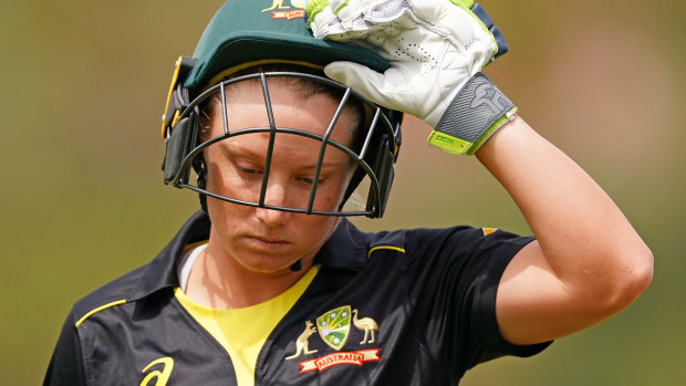 Alyssa Healy heads into the World Cup with six single-digit scores.