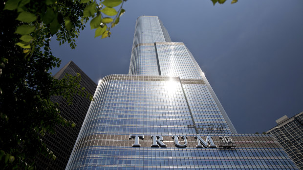 The Trump International Hotel & Tower in Chicago.
