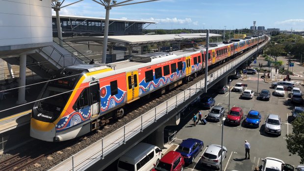 It costs $21.90 to catch the Airtrain to Brisbane Airport from inner-city stations.