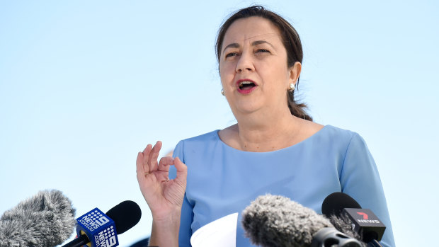 Premier Annastacia Palaszczuk reminded Queenslanders that vaccination hubs would operate on Australia Day.