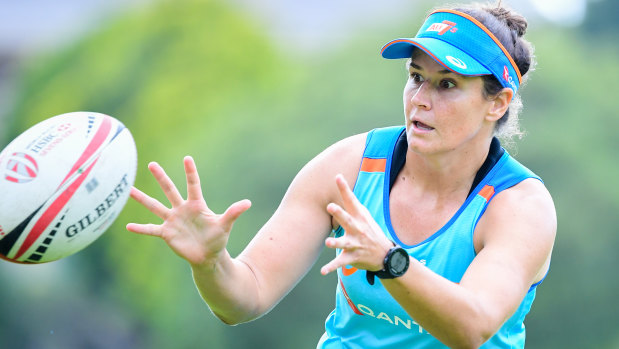 Race against time: Shannon Parry is desperate to make it back in time for the Sydney Sevens next month. 