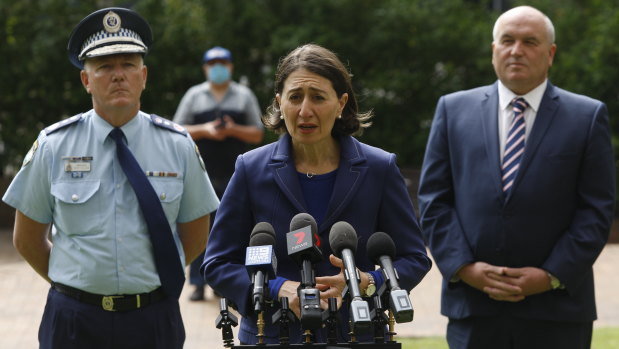 "If those numbers go up at a rate with which we're not comfortable, we will have to put in stricter measures": Gladys Berejiklian.