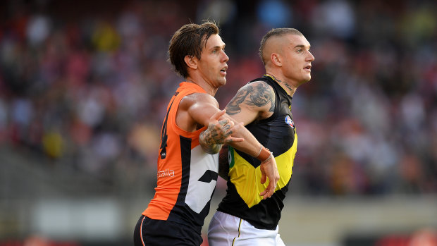 Under scrutiny: Dustin Martin.