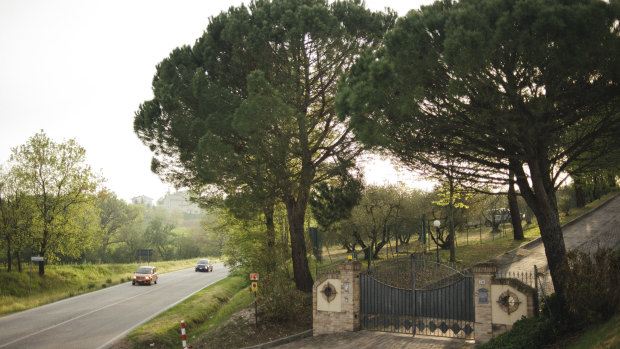 The place where the body of Pamela Mastropietro, a Roman teenager, was found near Macerata.