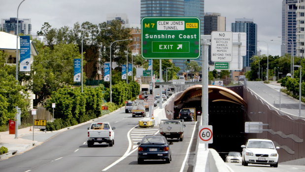 Brisbane's Clem7 Tunnel attracts 29,000 vehicles a day, down from 33,443 in 2016.