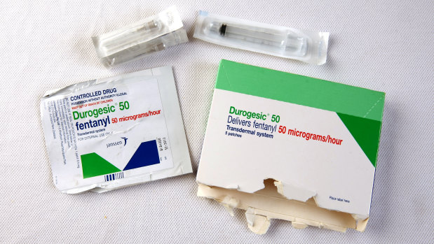 Picture of packets of fentanyl; , Canberrans were among Australia's highest users of pharmaceutical opiods in August 2018.