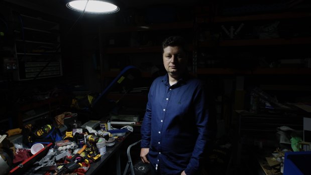 Former AMP planner Boris Glushankov has started doing handyman jobs to keep food on the table. 