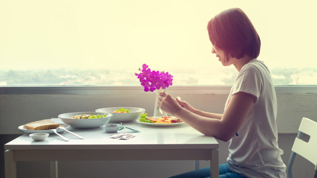 Eating alone can be a joyous experience: you're worth it.  