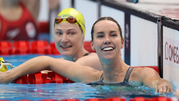 Cate Campbell and Emma McKeon have won medals in the 100m freestyle final. 