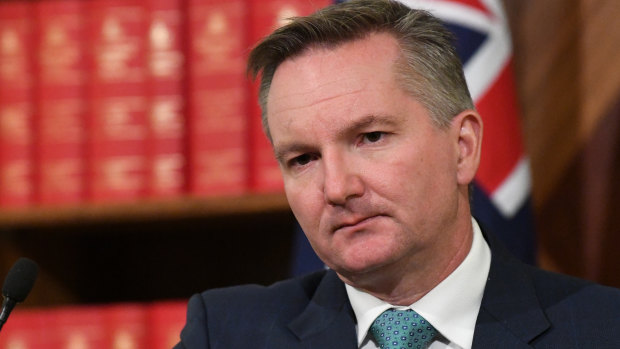 Chris Bowen has an autographed copy of Paul Keating's speeches on his desk.