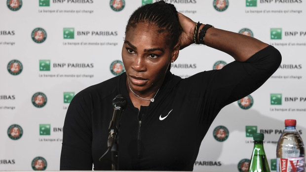 Unimpressed: Serena Williams.