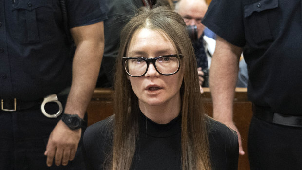Anna Sorokin arrives for sentencing at New York State Supreme Court in 2019. 