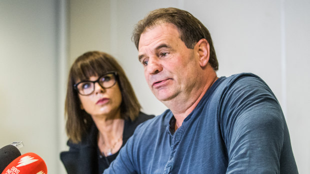 CFMMEU secretary John Setka with his wife Emma Walters, who said the "Get Setka" campaign had taken its toll on the couple.