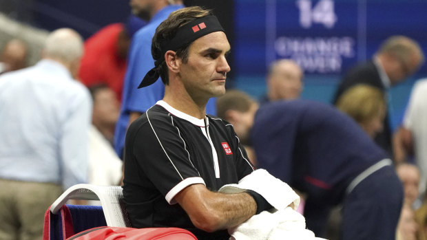 Roger Federer won't be losing too much sleep over the race for the grand slam record.
