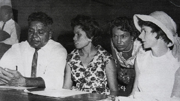 Members of the Aboriginal and Torres Strait Islander Advancement League days before the 1967 referendum - Ruth second from right.