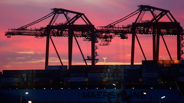 The giant cranes of Port Botany have been working furiously to keep up with surging demand.