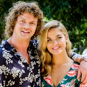 Cummins with Tieman in the finale episode. 