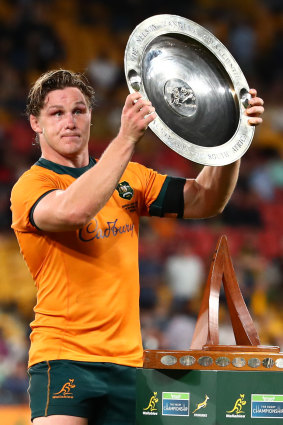Michael Hooper was outstanding for the Wallabies again in 2021.