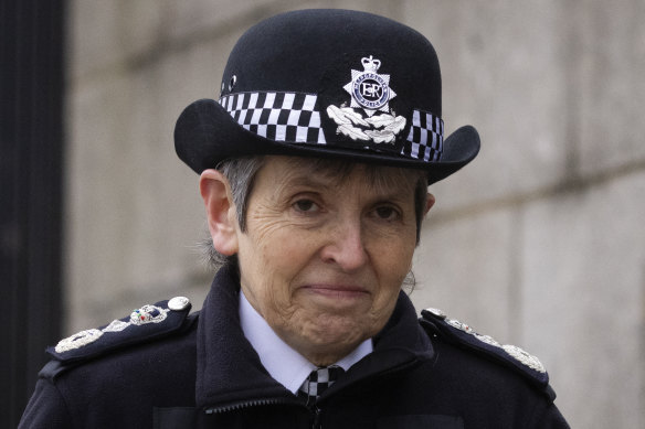 Resigned: Metropolitan Police Commissioner Cressida Dick.
