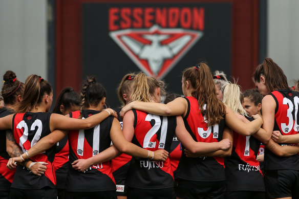 Essendon are one of four teams that will join the expanded AFLW competition.