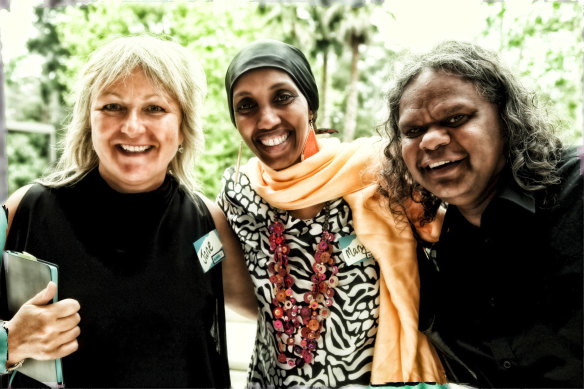 Jane Tewson with Mariam Issa and Russell Smith of Igniting Change, 2011.