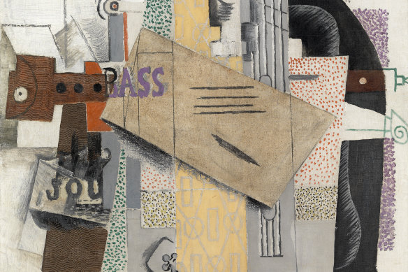 Real abstraction: Picasso’s 1914 Cubist work The Violin.