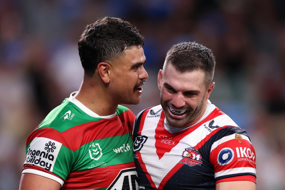 Latrell Mitchell and James Tedesco.