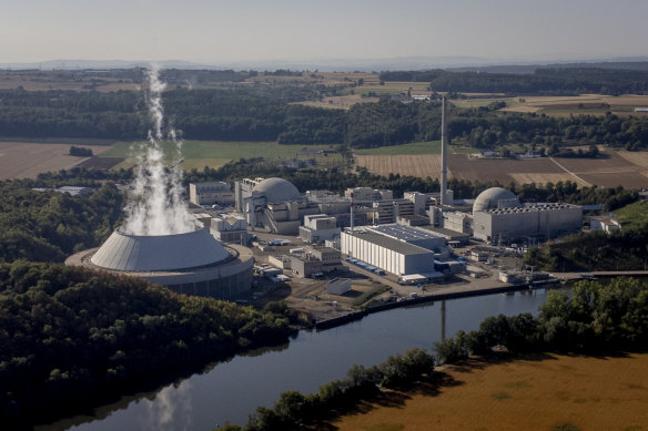 Germany’s Neckarwestheim nuclear power plant, which Green members have agreed to keep operating. 
