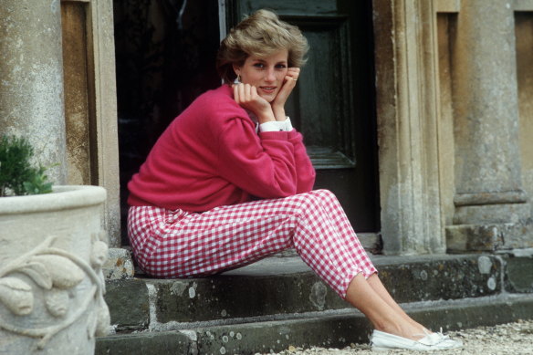 Diana, Princess of Wales, pictured at home in Gloucestershire in 1986.