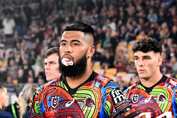 Haas was targeted by Broncos fans during last week’s match against the Titans.