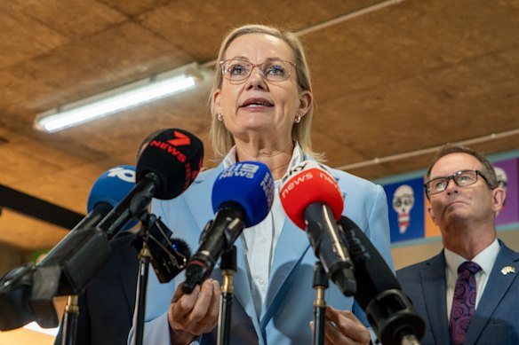 Opposition Leader Sussan Ley in Melbourne this week.