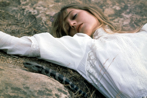 Miranda (Anne Louise Lambert) falls into an enigmatic sleep in <i>Picnic at Hanging Rock</i>.