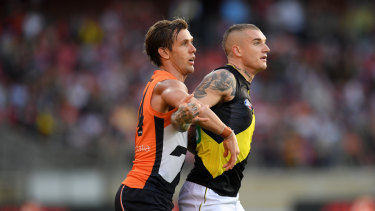 Under scrutiny: Dustin Martin.