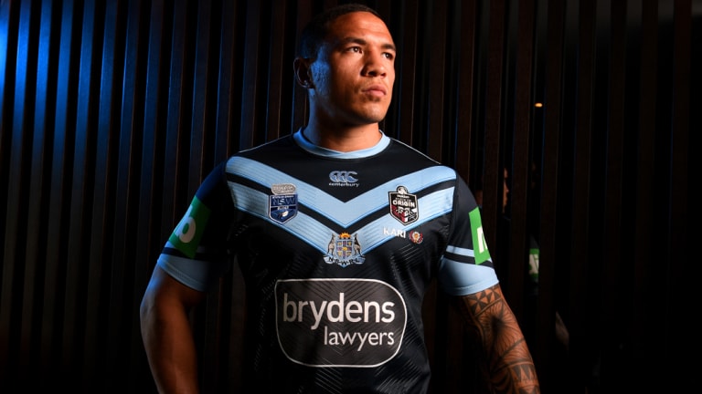 Altered state: Tyson Frizell in the alternate strip.