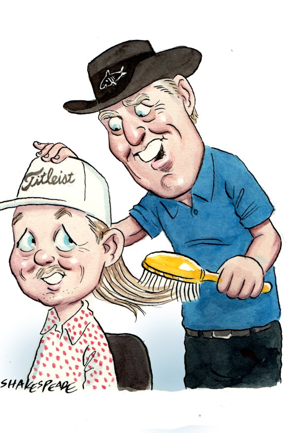 Cameron Smith and Greg Norman