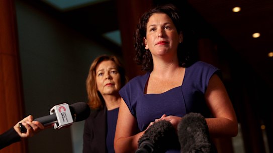 CPSU national secretary Melissa Donnelly and ACTU president Michele O’Neil met with Parliamentary staff to discuss ways to crack down on sexual harassment.