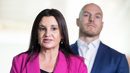Senator Jacqui Lambie and Senator David Pocock said the proposed laws heavily favour the major parties.