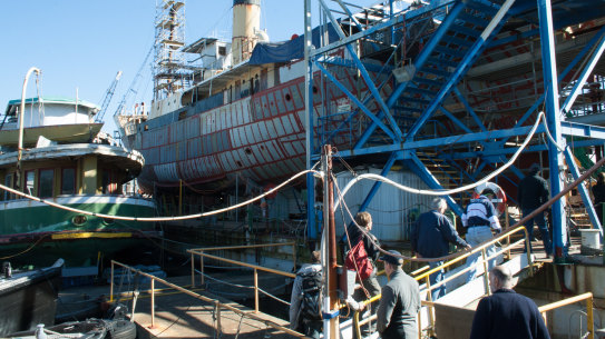 The John Oxley during Fleet Discovery Day.